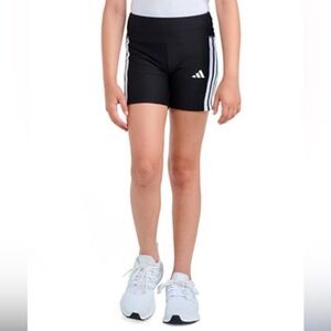 Adidas Kids Black Shorts with White Accents